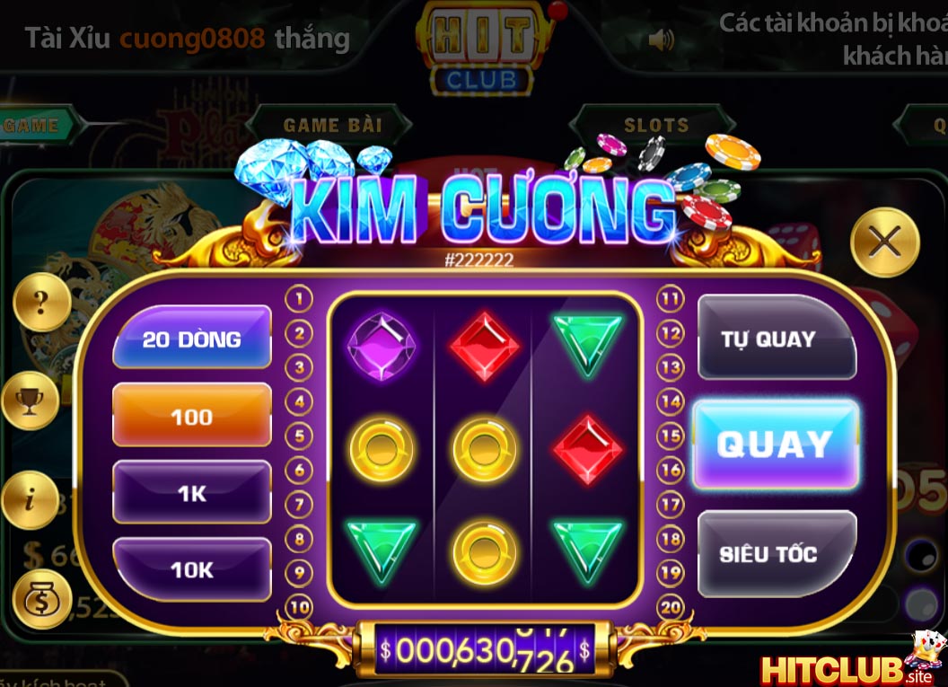 Cách chơi Mini game nổ hũ Kim Cương